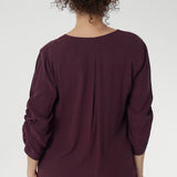 Terry Shirt in Plum