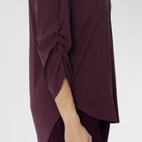 Terry Shirt in Plum
