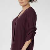 Terry Shirt in Plum