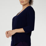 Crafted from our signature dry-touch stretch jersey, this top offers all-day comfort and effortless style, making it the perfect choice for everything from corporate workwear to relaxed weekend dressing.