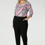 Vida Top in Rainbow Zebra