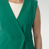Vienna Vest in Jade