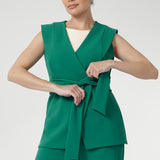 Vienna Vest in Jade