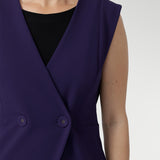 Vienna Vest in Purple