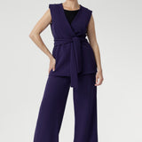 Vienna Vest in Purple