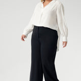 Wide Leg Pant in Charcoal