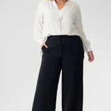 Wide Leg Pant in Charcoal