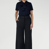 Wide Leg Pant in Charcoal