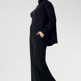 Wide Leg Pant in Charcoal