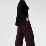Wide Leg Pant in Wine