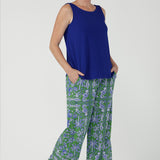 Wren Drawstring Pant in Summer Seahorse Bamboo