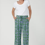 Wren Drawstring Pant in Summer Seahorse Bamboo