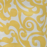 Yellow swirl silk fabric for made in Australia label Leina & Fleur