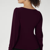 Zara Top in Claret