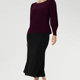 Zara Top in Claret