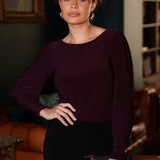 Zara Top in Claret