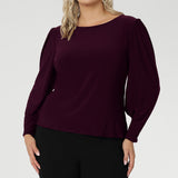 Zara Top in Claret