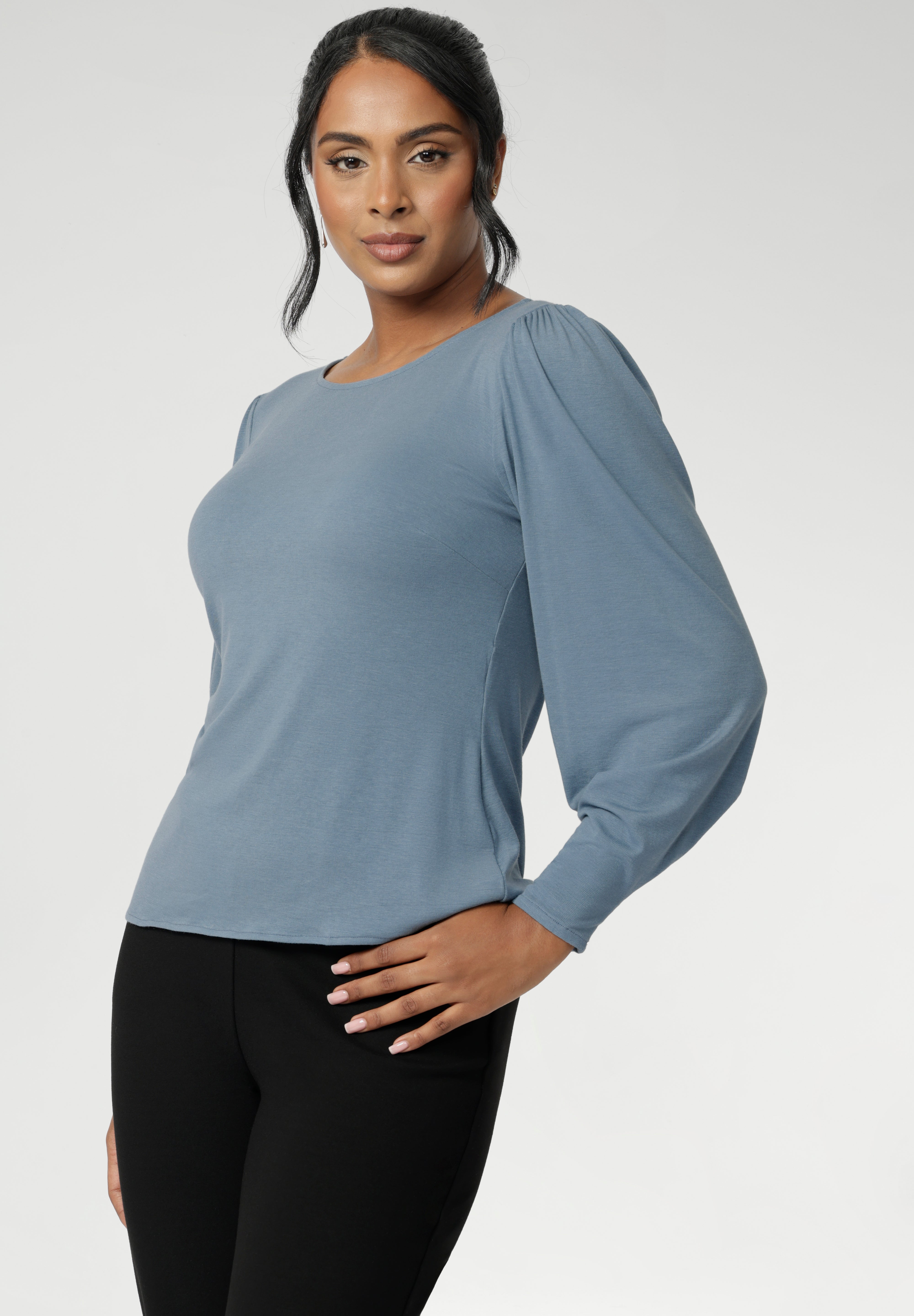 A straight hemline at the front keeps the look streamlined, while the longer, curved hem at the back offers extra coverage and an elevated finish. Proudly made in Australia for women across Australia and New Zealand in inclusive sizes 8 to 24.