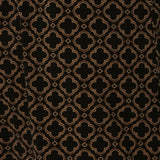 Black base tile print fabric for made in Australia fashion label Leina & Fleur