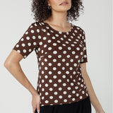 Ziggy Top in Choc Spot