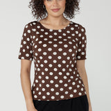 Ziggy Top in Choc Spot
