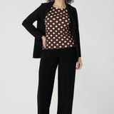 Ziggy Top in Choc Spot