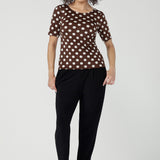Ziggy Top in Choc Spot